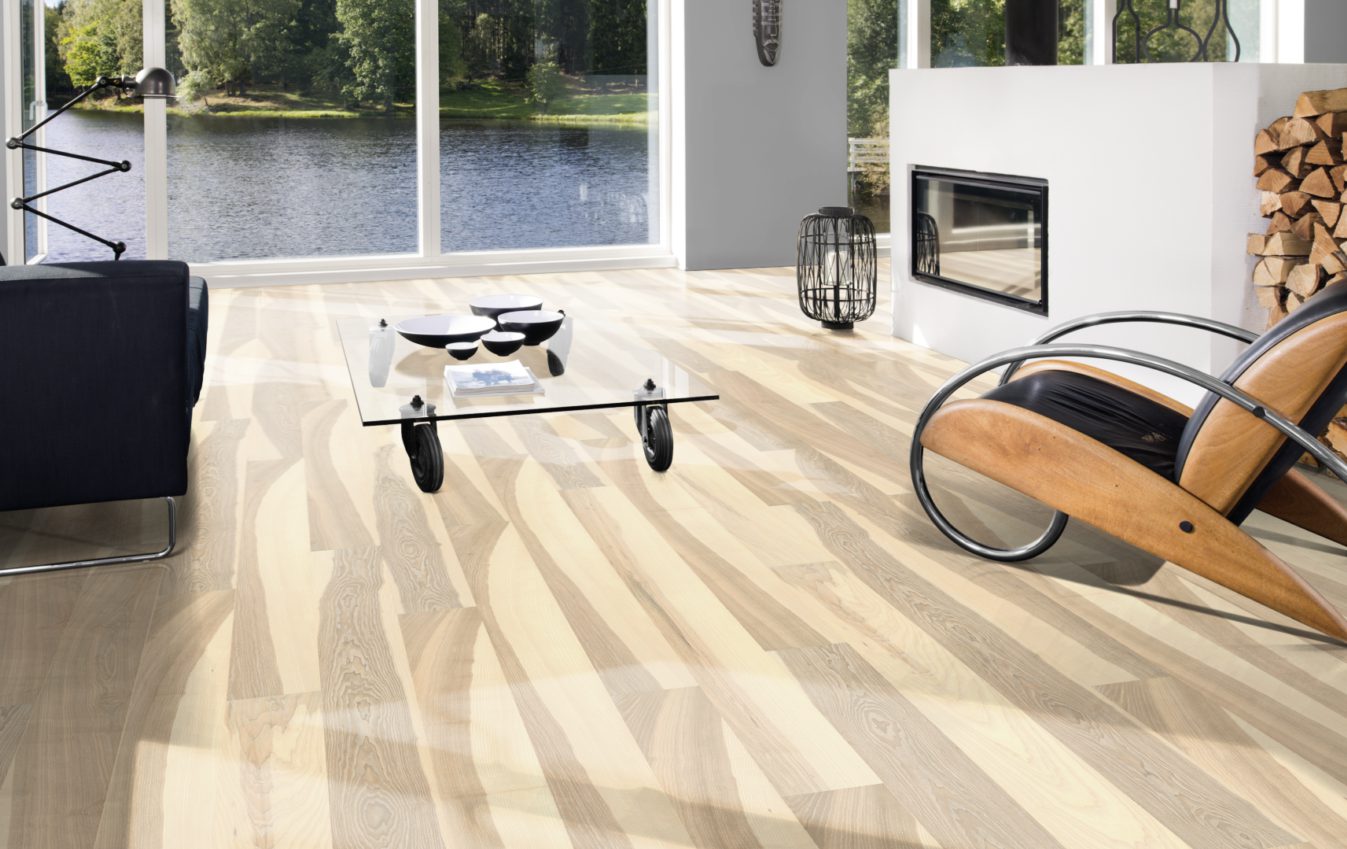 Паркетная доска Kahrs Люкс Ясень Прилив Flow 151N8AAKG4KW240 Lively 2420×187×15